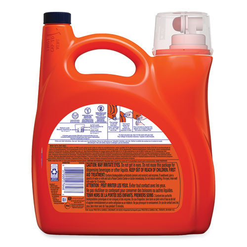 Detergente líquido para ropa Hygienic Clean Heavy 10x Duty, Spring Meadow, botella de 154 oz, 4/cartón