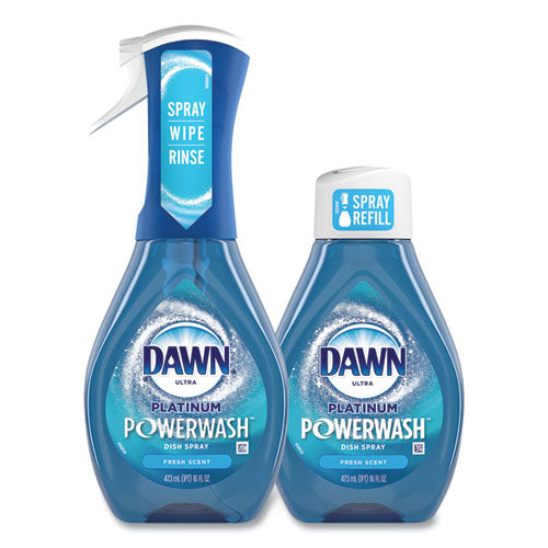 Platinum Powerwash Dish Spray, fresco, botella de spray de 16 oz, 2/paquete, 3 paquetes/cartón