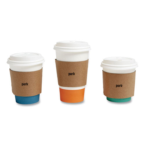 Paper Hot Cup Sleeves, Fits 10, 12, 16 Oz Cups, Brown, 500/pack