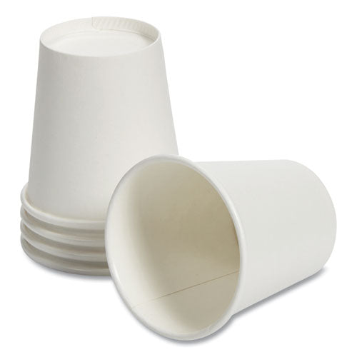 Vasos de papel blanco para bebidas calientes, 3 oz, 100/paquete
