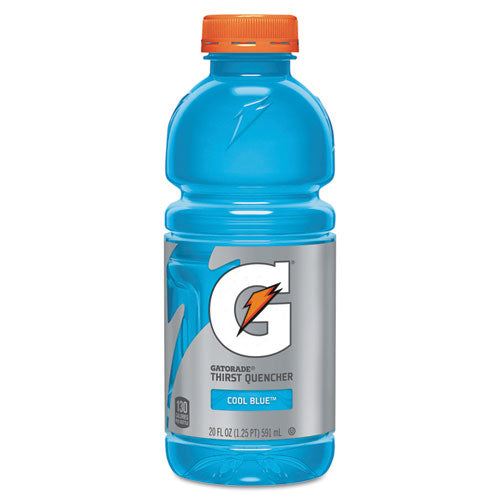 G-series Perform 02 Thirst Quencher, azul frío, botella de 20 oz, 24/cartón
