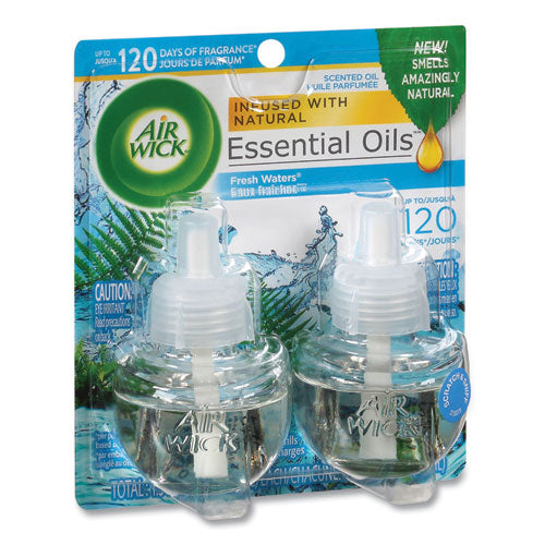 Scented Oil Refill, Fresh Waters, 0.67 Oz, 2/pack, 6 Pack/carton