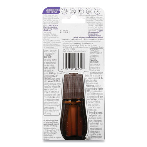 Recambio de niebla esencial, flor de lavanda y almendra, botella de 0.67 oz