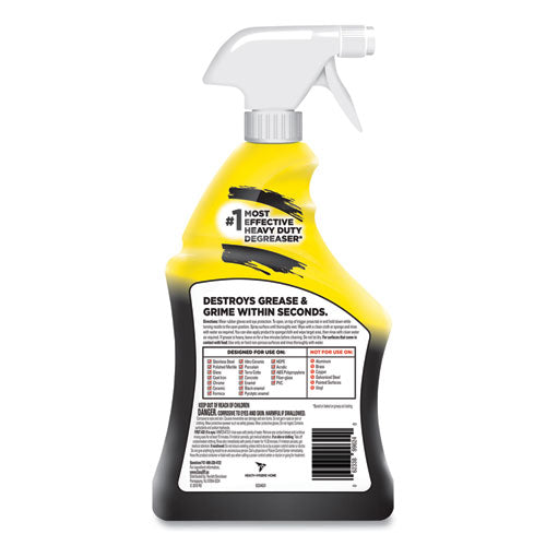 Heavy Duty Cleaner Degreaser, 32 Oz Spray Bottle, 6/carton