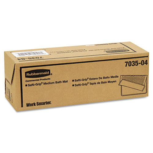 Safti-grip Latex-free Vinyl Bath Mat, 14 X 22.5, White, 4/carton