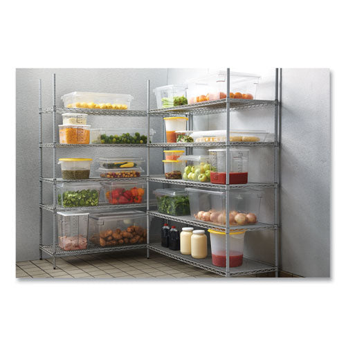 Cajas para alimentos/tote, 21.5 gal, 26 x 18 x 15, transparentes, de plástico