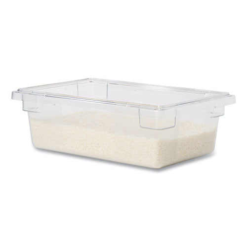 Cajas para alimentos/tote, 3.5 gal, 18 x 12 x 6, transparentes, de plástico