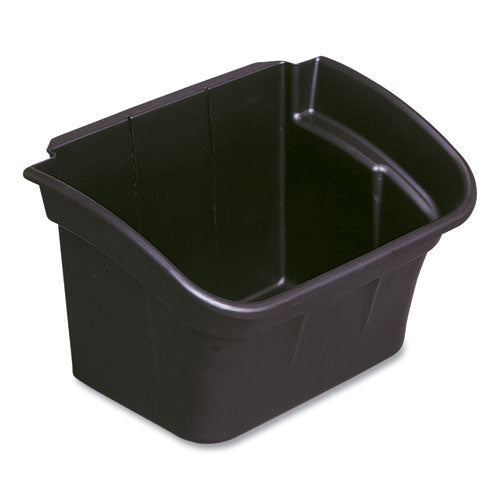 Contenedor utilitario, 4 galones, 17" x 12.13" x 10.5", negro, 2 por caja