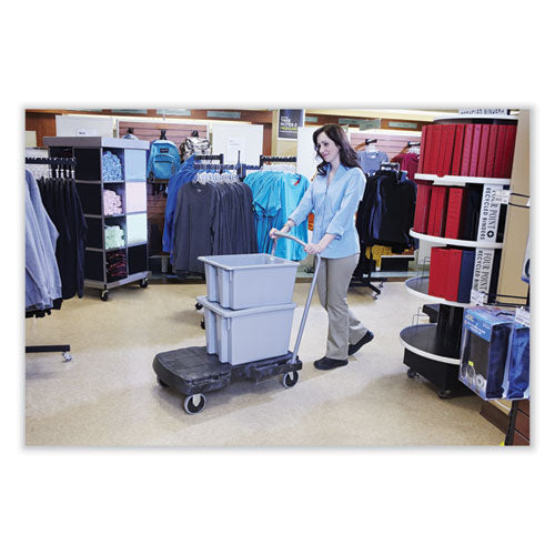 Utility-duty Home/office Cart, 250 Lb Capacity, 20.5 X 32.5, Platform, Black