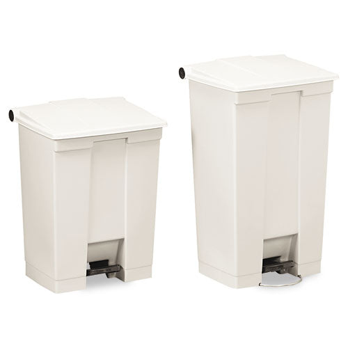 Step-on Receptacle, 18 Gal, Polyethylene, Beige
