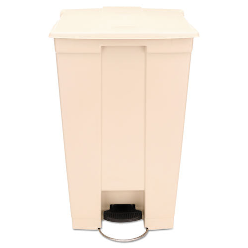 Receptáculo con pedal, 23 gal, polietileno, beige