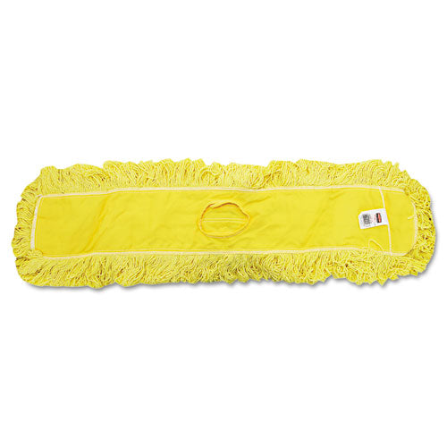 Cabezal para trapeador de polvo Trapper con extremos en bucle, 12 x 5, amarillo, 12 por caja