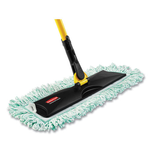 Hygen Dry Dusting Mop Heads With Fringe, 36", microfibra, verde