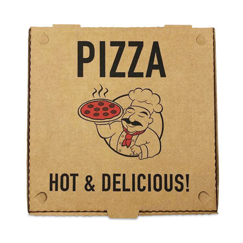 Cajas para Pizza, 10 X 10 X 2, Kraft, Papel, 50/paquete