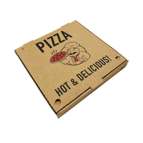 Cajas para Pizza, 10 X 10 X 2, Kraft, Papel, 50/paquete