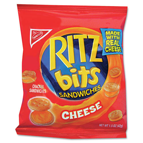 Ritz Bits, Queso, Paquetes de 1.5 Oz, 60/cartón