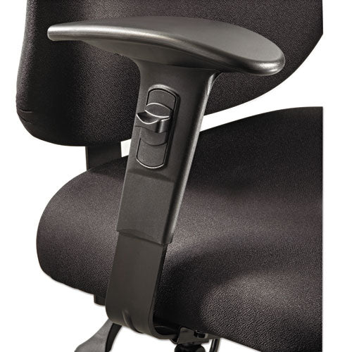 Brazos T-pad ajustables para sillas de trabajo y taburetes Safco Alday y Vue Series, 3,5 x 10,5 x 14, negro, 2/set
