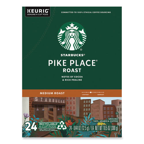 Paquete de K-cups de café Pike Place, 24/caja, 4 cajas/cartón