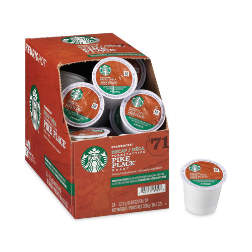 Paquete de K-cups de café descafeinado Pike Place, 24/caja