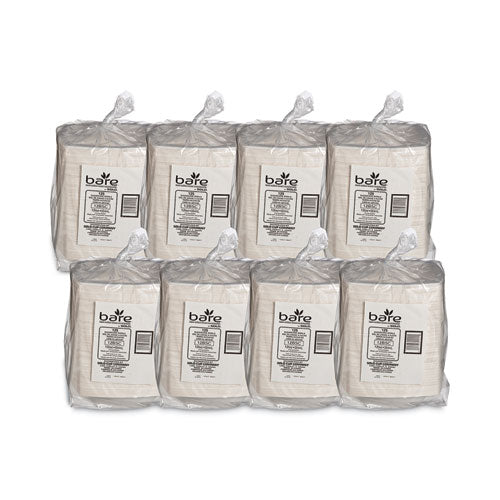 Vajilla de caña de azúcar Bare Eco-forward, tazón, 12 oz, marfil, 125/paquete, 8 paquetes/cartón