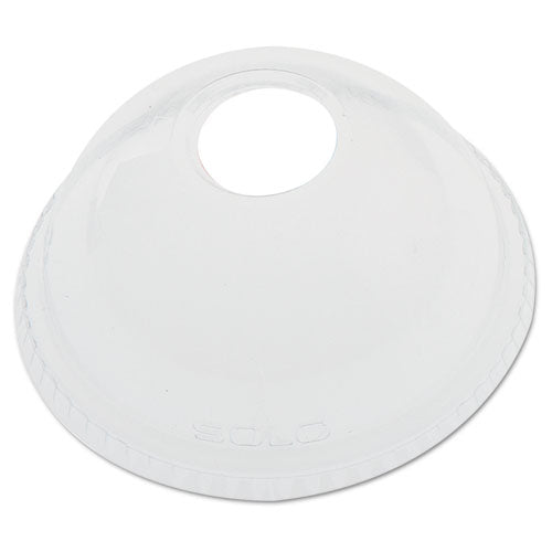 Tapas de cúpula para vasos fríos, se adapta a recipientes de 2,5 oz a 9 oz, transparente, plástico, 2500/cartón
