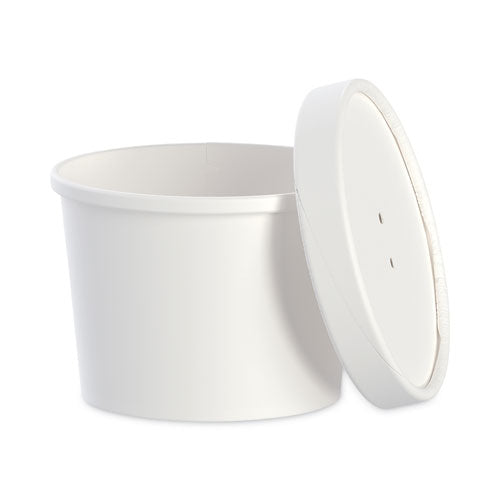 Recipiente con tapa para alimentos Flexstyle, 12.1 oz, 3.6" de diámetro, blanco, plástico, 250/cartón