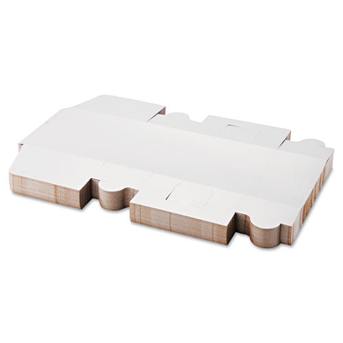 Cajas para panadería sin ventana, de una pieza, blancas, 10 x 10 x 5,5, blancas, papel, 100/cartón
