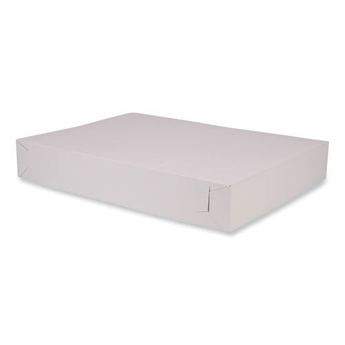 Bakery Boxes, Standard, 26 X 18.5 X 4, White, Paper, 50/carton