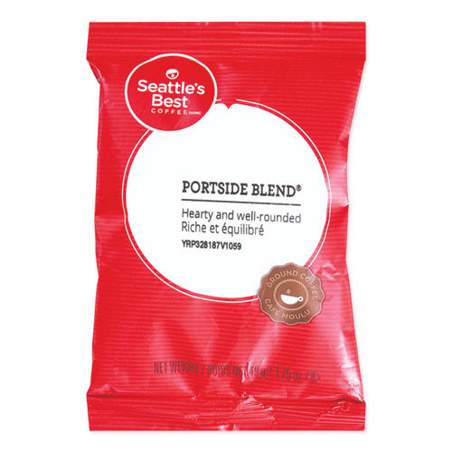 Paquetes de café premedidos, mezcla Portside descafeinado, paquete de 2.6 oz, 72 por caja