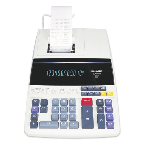 Calculadora de escritorio con impresión en dos colores El1197piii, impresión en negro/rojo, 4,5 líneas/seg.