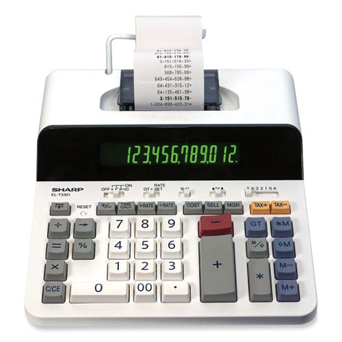 Calculadora de impresión térmica El-t3301, impresión en negro, 8 líneas/seg.