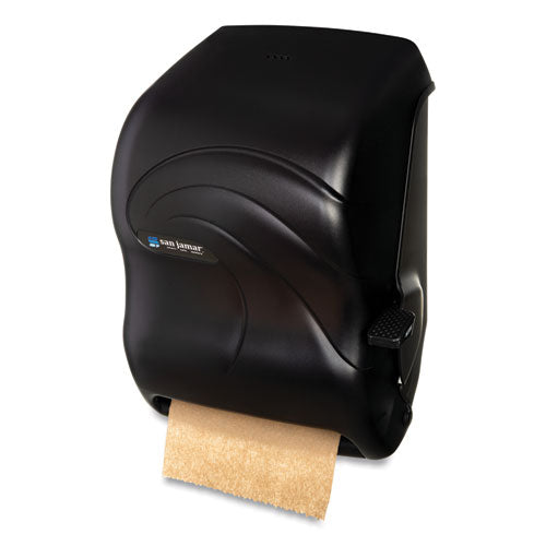 Dispensador de toallas en rollo con palanca, Oceans, 12.94 X 9.25 X 16.5, Black Pearl