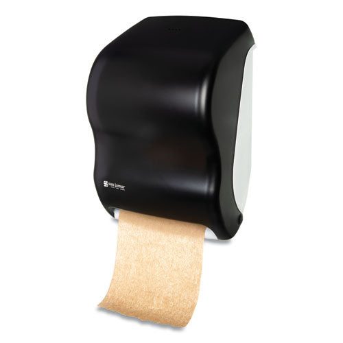 Dispensador de toallas en rollo sin contacto Tear-n-dry, 11.75 x 9 x 15.5, perla negra