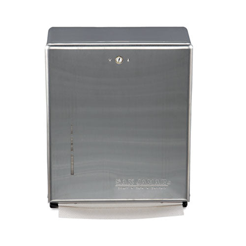 C-fold/multifold Towel Dispenser, 11.38 X 4 X 14.75, Stainless Steel