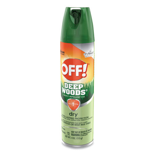 Deep Woods Dry Insect Repellent, 4 Oz Aerosol Spray, Neutral, 12/carton