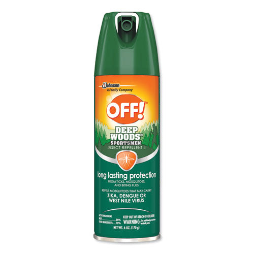 Repelente de insectos Deep Woods Sportsmen, aerosol de 6 onzas, 12 por caja