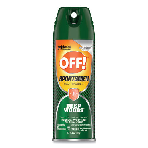 Repelente de insectos Deep Woods Sportsmen, aerosol de 6 onzas, 12 por caja