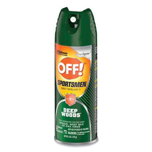 Repelente de insectos Deep Woods Sportsmen, aerosol de 6 onzas, 12 por caja