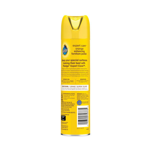 Cera para muebles, naranja, aerosol de 9.7 oz, 6/caja