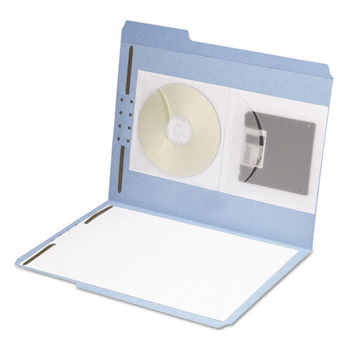 Fundas autoadhesivas para CD/disquete, transparentes, 10/paquete
