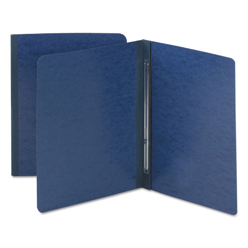 Prong Fastener Pressboard Report Cover, Two-piece Prong Fastener, 3" Capacity, 8.5 X 11, Dark Blue/dark Blue