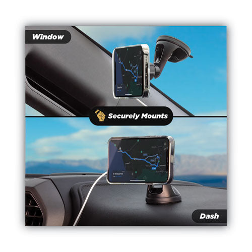 Magicmount Msc Window/dash Car Phone Holder Kit de montaje para Iphone 12, negro