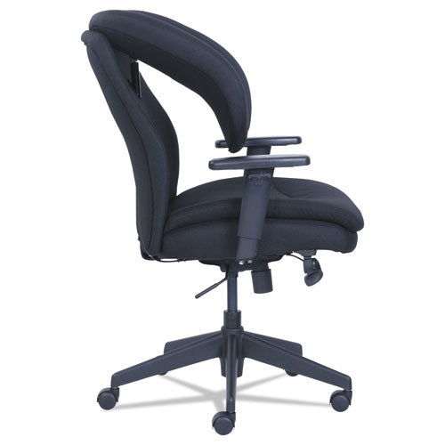 Silla de trabajo ergonómica Cosset, soporta hasta 275 lb, altura del asiento de 19.5" a 22.5", color negro