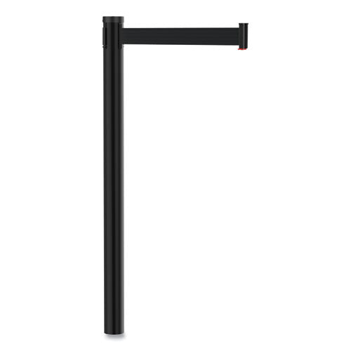 Postes de control de multitudes Adjusta-tape únicamente, acero, 40" de alto, negro, 2/caja