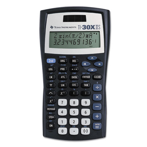 Calculadora científica Ti-30x Iis, LCD de 10 dígitos, negra