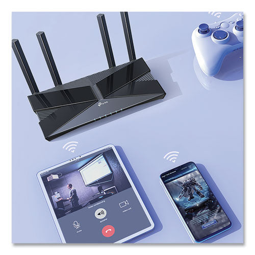 Router Archer Ax3000 Dual Band Gigabit Wi-Fi 6, 5 puertos, Dual-band 2.4 Ghz/5 Ghz