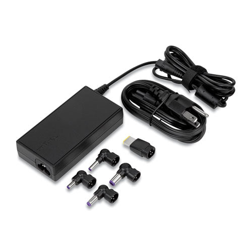 Semi-slim Laptop Charger For Various Devices, 90 W, Black