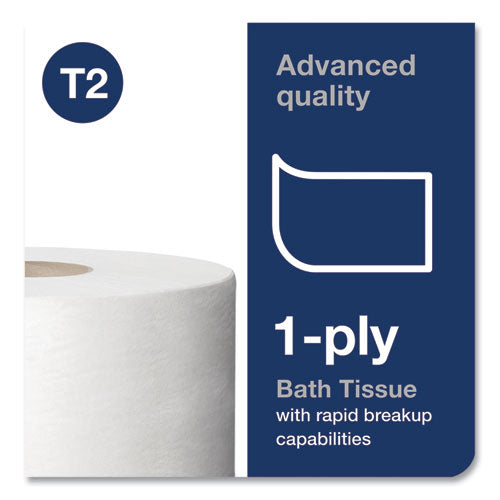Papel higiénico Advanced Jumbo, apto para sépticas, 1 capa, blanco, 3,48" x 1200 pies, 12 rollos/caja