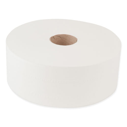 Papel higiénico Advanced Jumbo, apto para sépticas, 2 capas, blanco, 3,48" x 1600 pies, 6 rollos/caja