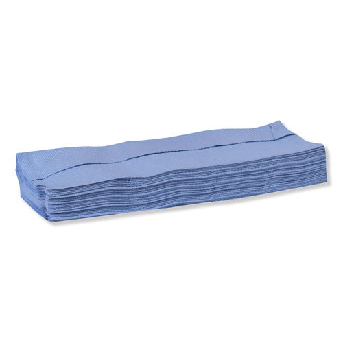 Limpiador de papel industrial, 4 capas, 12,8 x 16,5, sin perfume, azul, 180/caja
